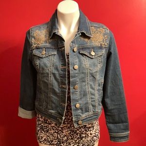 Embroidered denim jacket